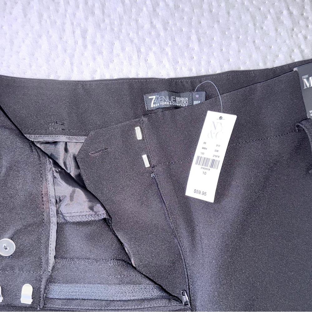 7th Avenue Design Studio Black Trousers